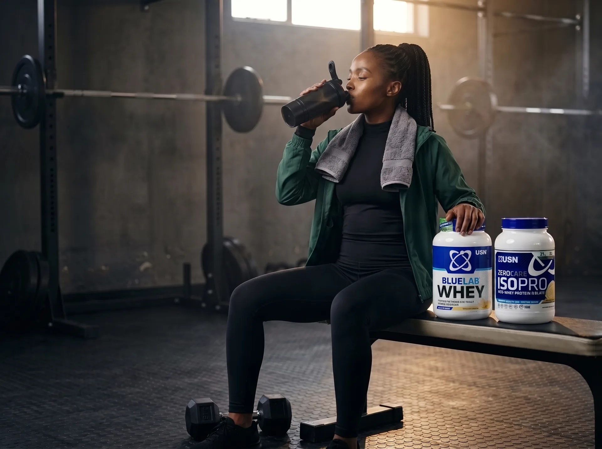 Sports nutrition: USN BlueLab Whey and Zero Carb Isopro