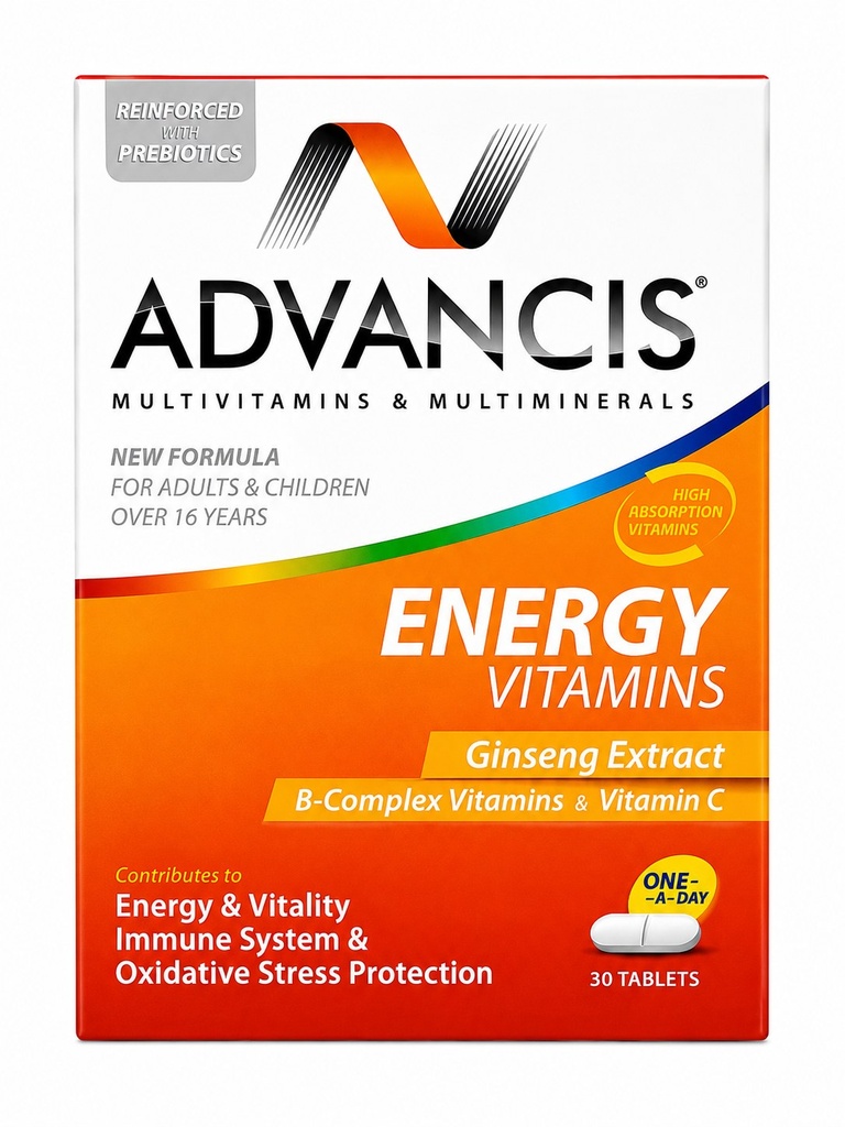 ADVANCIS ENERGY VITAMINS TABLET 30'S (2)