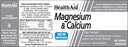 HEALTH AID MAGNESIUM & CALCIUM 90'S (3)