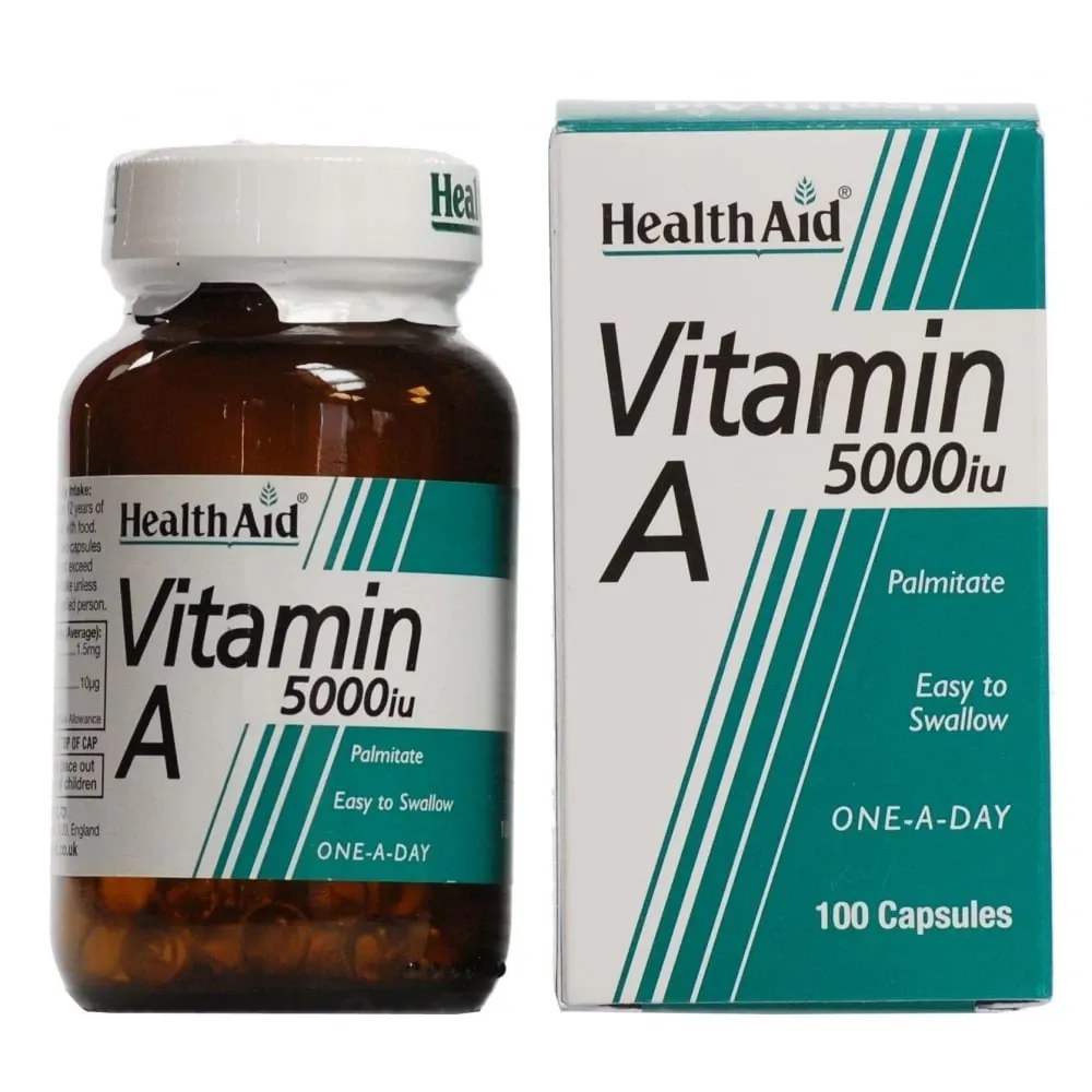 HEALTH AID VITAMIN A 5000 I.U 100'S (4)