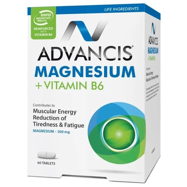 ADVANCIS MAGNESIUM+VIT B6 TABS 60'S (2)