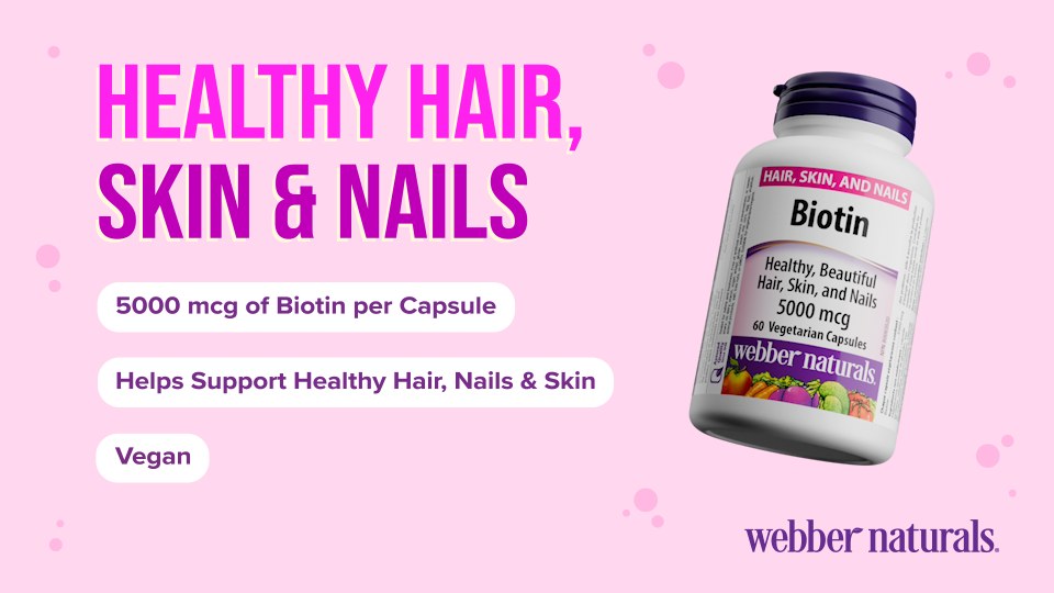 WEBBER NATURALS BIOTIN 5000MCG VEG CAPS 60'S (3)