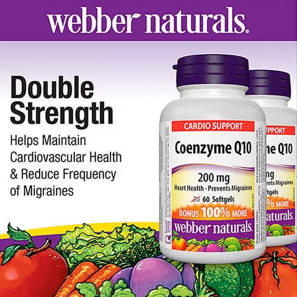 WEBBER NATURALS COENZYME Q10 200MG SOFTGELS 60'S (3)