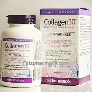 WEBBER NATURALS COLLAGEN 30 ANTI-WRINKLE 2500MG TABS 180'S (2)