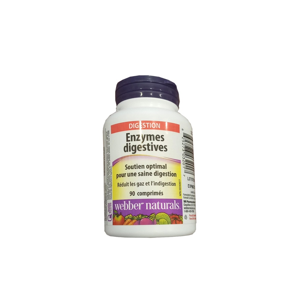 WEBBER NATURALS DIGESTIVE ENZYMES TABS 90'S (3)