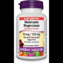 WEBBER NATURALS MELATONIN 10MG/MAGNESIUM 150MG TABS 60'S (3)