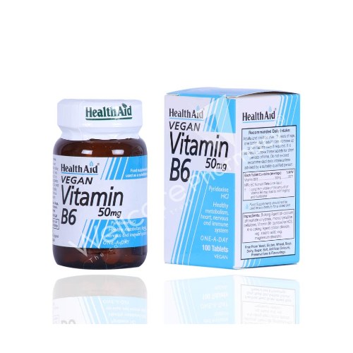 HEALTH AID VITAMIN B6 50MG 100'S (3)