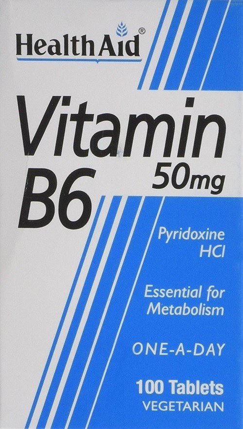 HEALTH AID VITAMIN B6 50MG 100'S (4)