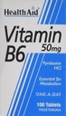 HEALTH AID VITAMIN B6 50MG 100'S (4)
