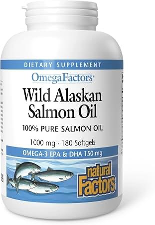 WEBBER NATURALS WILD ALASKAN SALMON AND FISH OIL 1000MG SOFTGELS 180'S (4)