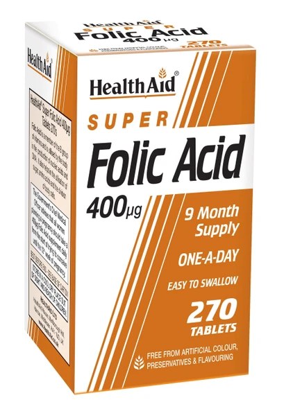 HEALTH AID FOLIC ACID 400UG 90'S (4)