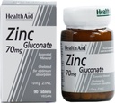 HEALTH AID ZINC GLUCONATE 70MG 90'S (2)