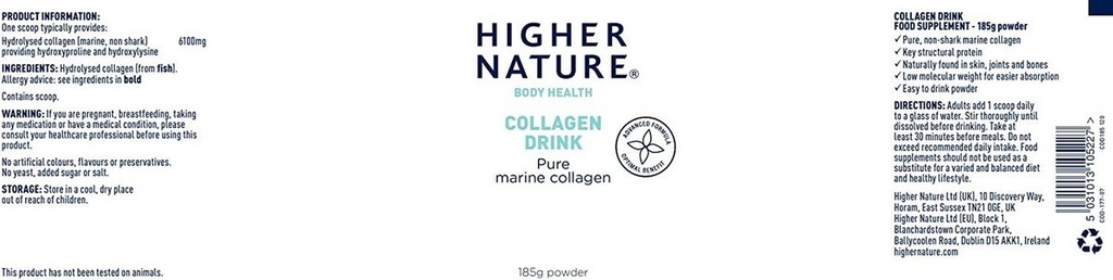 HIGHER NATURE COLLAGEN DRINK 185GM (4)