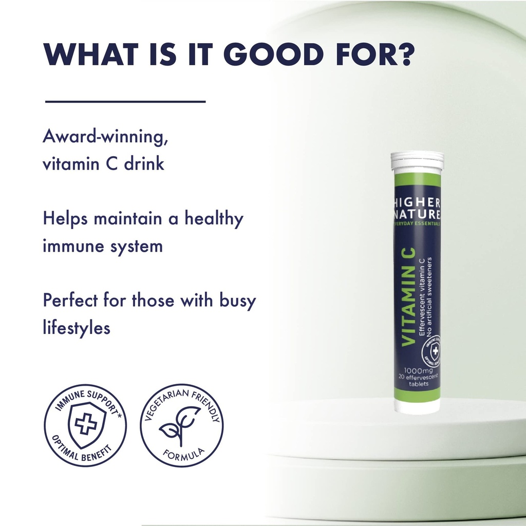 HIGHER NATURE IMMUNE EFFERVESCENT 20'S VIT C (3)