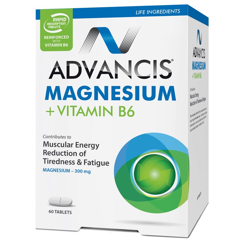 ADVANCIS MAGNESIUM+VIT B6 TABS 60'S (3)