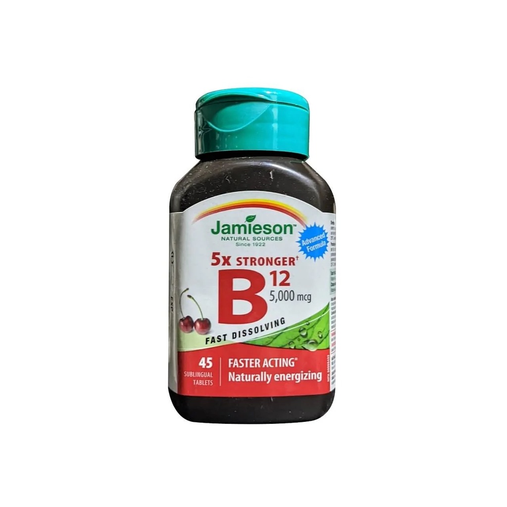 JAMIESON B12 5000MCG TABS 45'S (2)