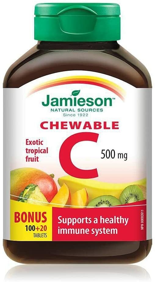 JAMIESON CHEWABLE C 500MG TABLETS 120'S (2)