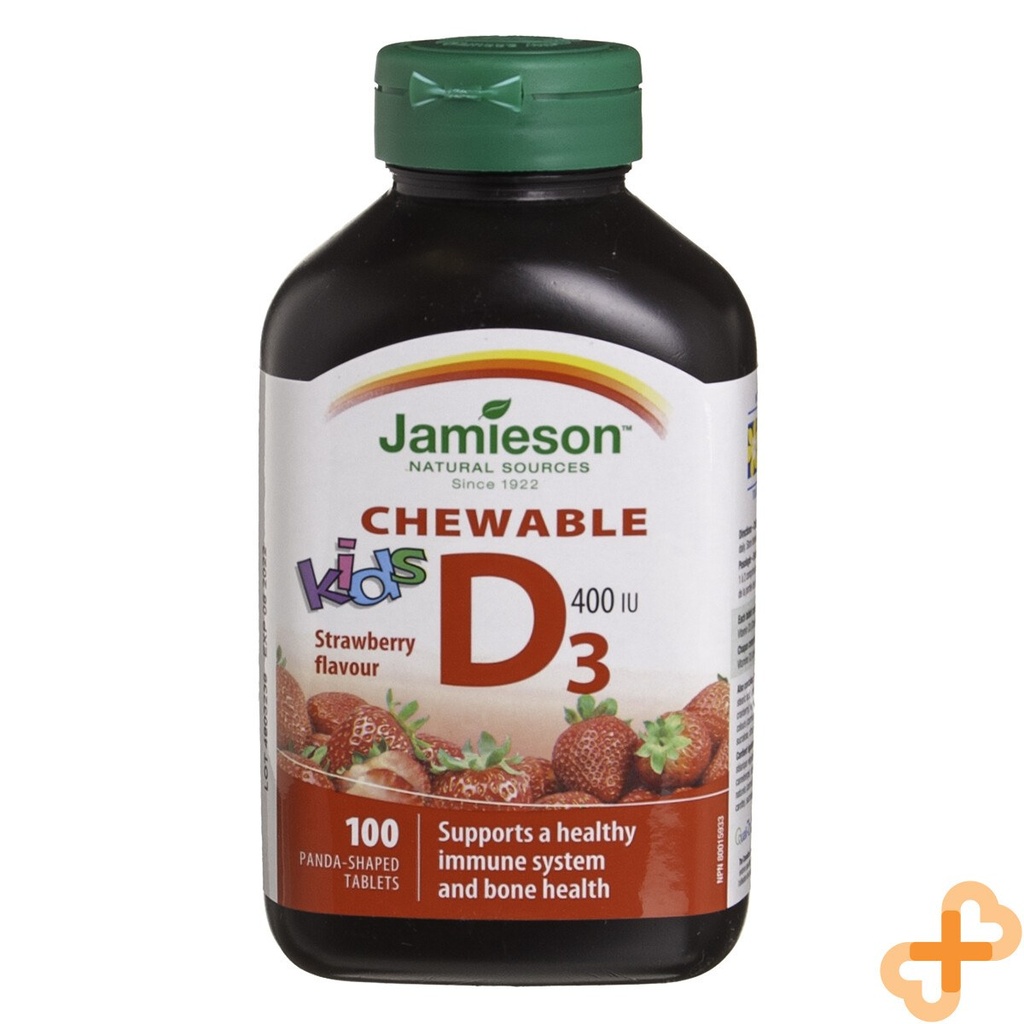 JAMIESON KIDS CHEWABLE D3 400IU TABLETS 100'S (2)