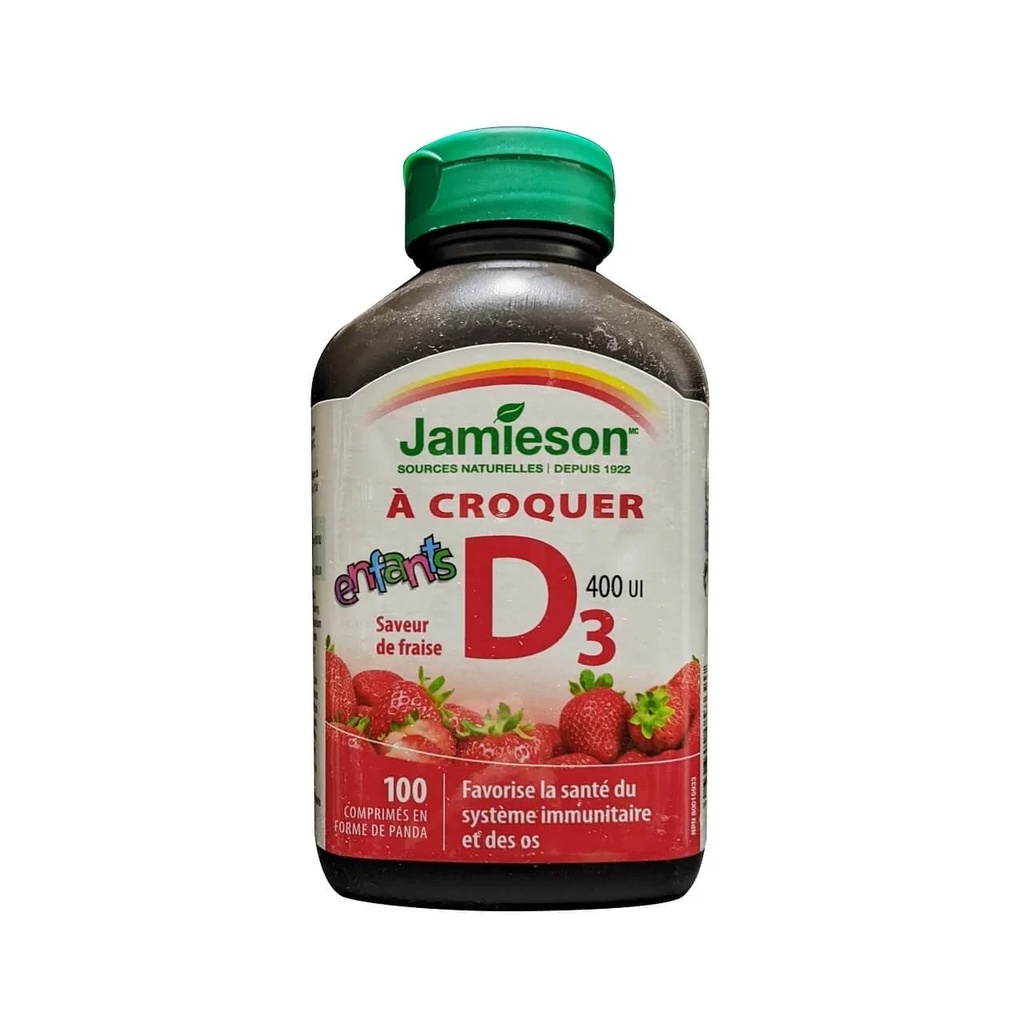 JAMIESON KIDS CHEWABLE D3 400IU TABLETS 100'S (4)
