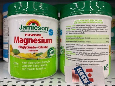 JAMIESON MAGNESIUM (BISGLYCINATE & CITRATE) POWDER 228G (4)
