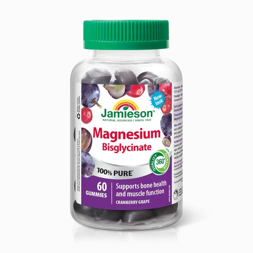 JAMIESON MAGNESIUM (BISGLYCINATE) GUMMIES 60'S (2)