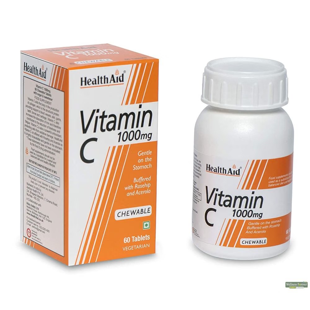 HEALTH AID VITAMIN C 1000MG PR 60'S (4)