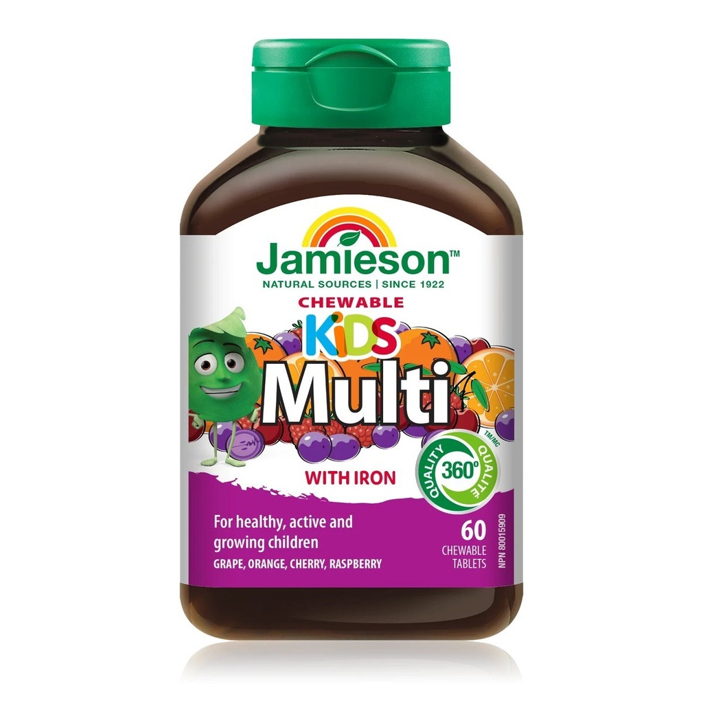 JAMIESON MULTI KIDS CHEWABLE TABLETS 60'S (2)