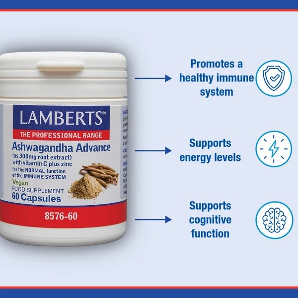 LAMBERTS ASHWAGANDHA 6000MG CAPS 60'S (2)