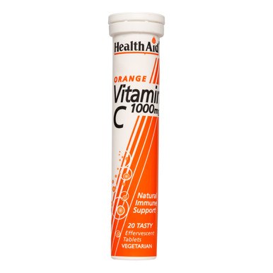 HEALTH AID VITAMIN C EFF 1G LEMON 20'S (3)