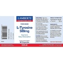 LAMBERTS TYROSINE 500MG CAPS 60S (2)