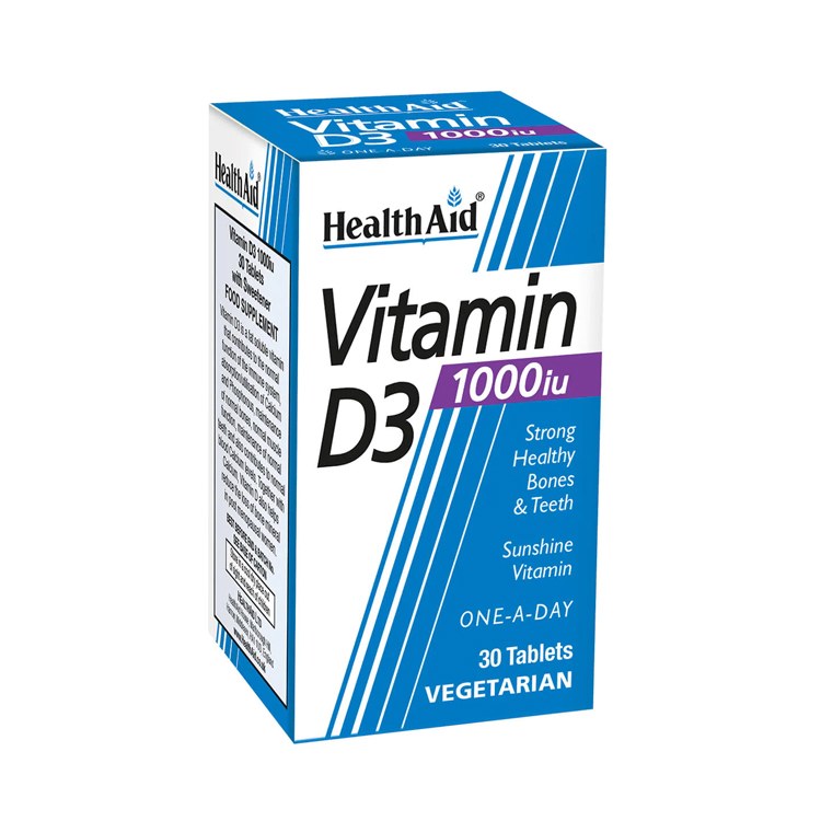 HEALTH AID VITAMIN D3 1000IU 30'S (2)