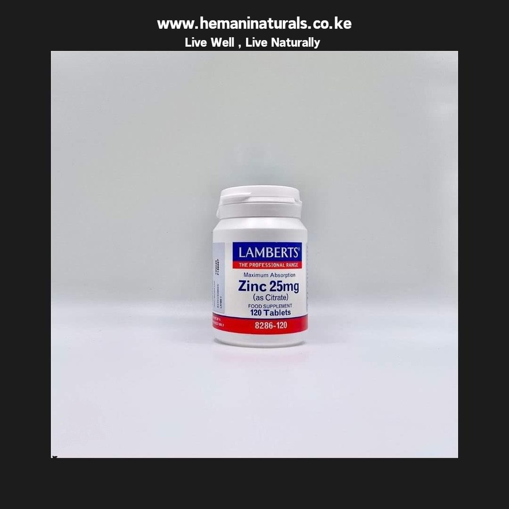 LAMBERTS ZINC CITRATE 25MG TABS 120'S (4)