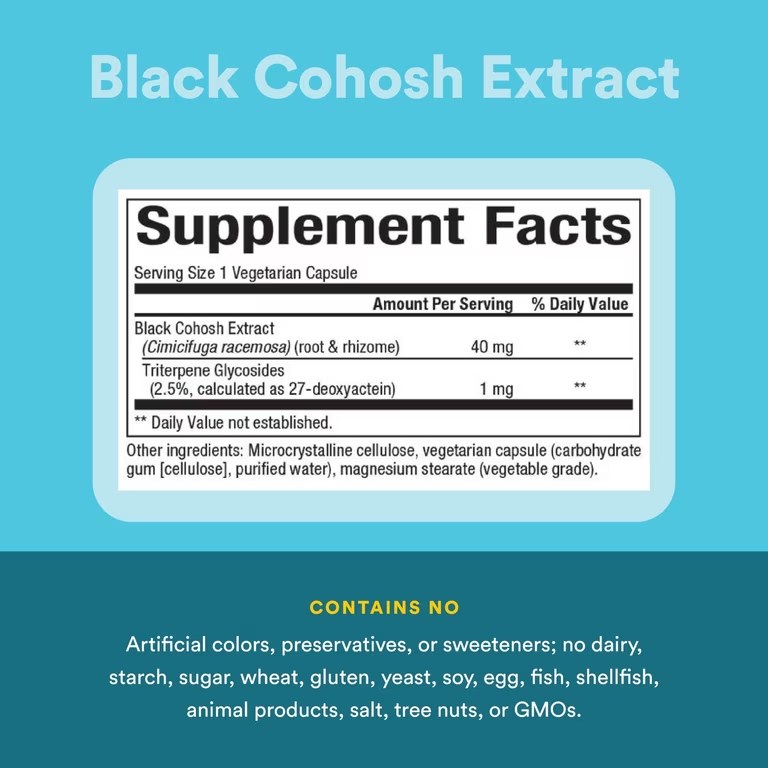 NATURAL FACTORS BLACK COHOSH 40MG VCAP 90'S (4)