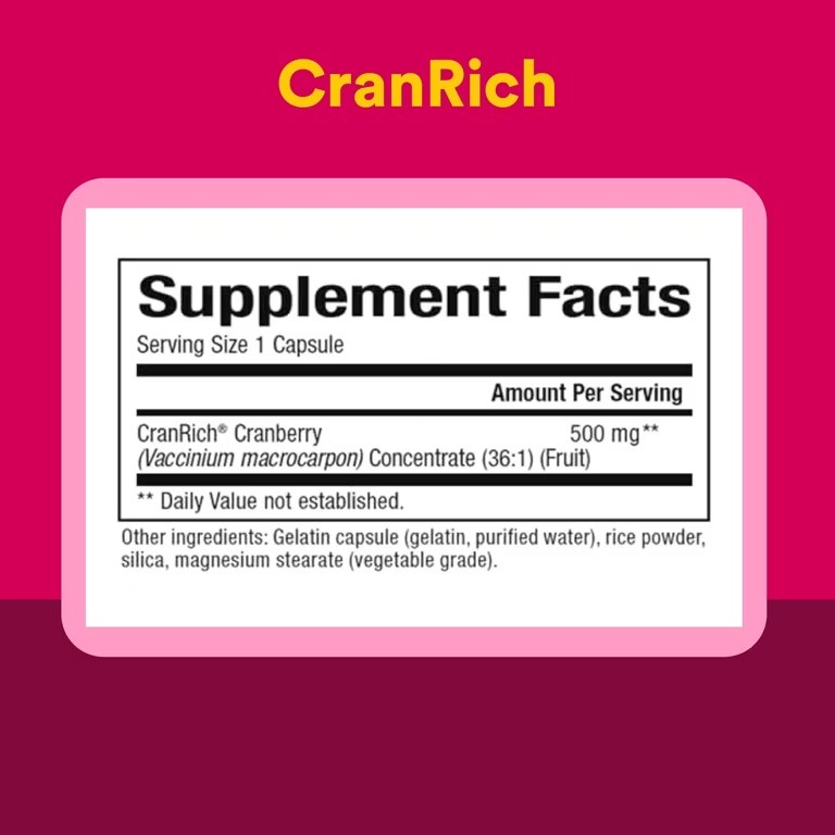 NATURAL FACTORS CRANRICH CRANBERRY CAP 90 (2)