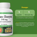 NATURAL FACTORS LACTASE ENZYME CAP 60'S (3)