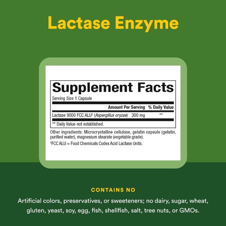 NATURAL FACTORS LACTASE ENZYME CAP 60'S (4)