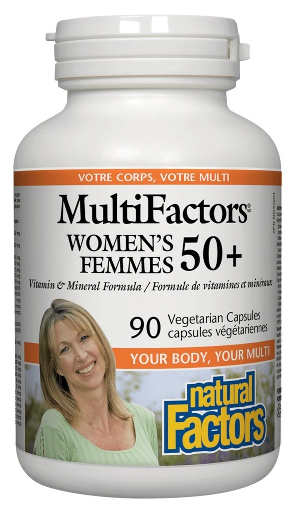 NATURAL FACTORS MULTIFACTOR WOMEN 50+90 (2)
