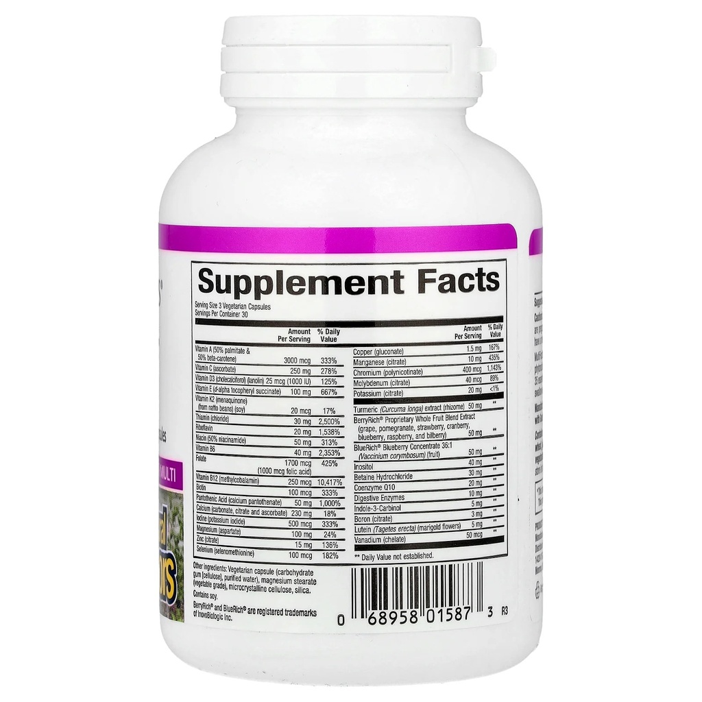 NATURAL FACTORS MULTIFACTOR WOMEN 50+90 (3)