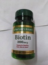 NATURE'S BOUNTY BIOTIN 1000MCG COATED TABS 100'S (2)
