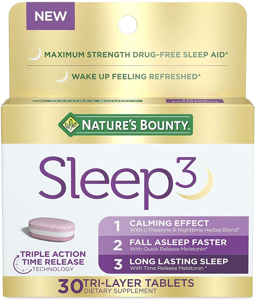 NATURE'S BOUNTY DUAL SPECTRUM MELATONIN 5MG BI-LAYER 60'S (2)