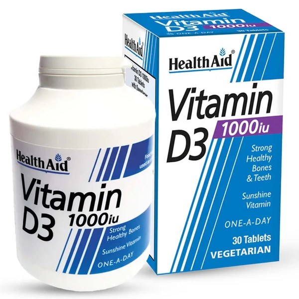 HEALTH AID VITAMIN D3 50,000IU 1*30'S (3)