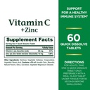 NATURE'S BOUNTY VIT C+ZINC QUICK DISSOLVE TABS 60'S (3)