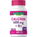 NATURE'S TRUTH CALCIUM 600MG+D3 COATED CAPS 60'S (2)