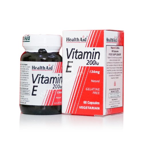 HEALTH AID VITAMIN E 200I.U 60'S (2)