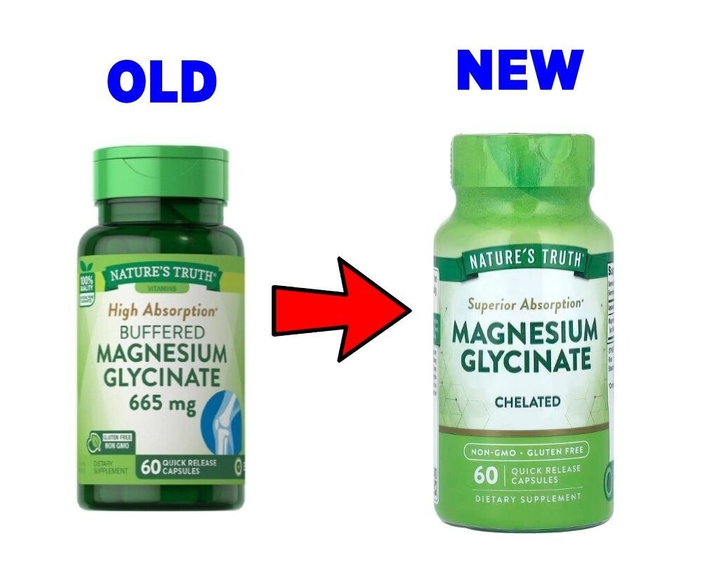 NATURE'S TRUTH MAGNESIUM GLYCINATE CAPS 60'S (2)