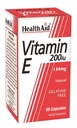 HEALTH AID VITAMIN E 200I.U 60'S (3)