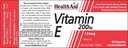 HEALTH AID VITAMIN E 200I.U 60'S (4)