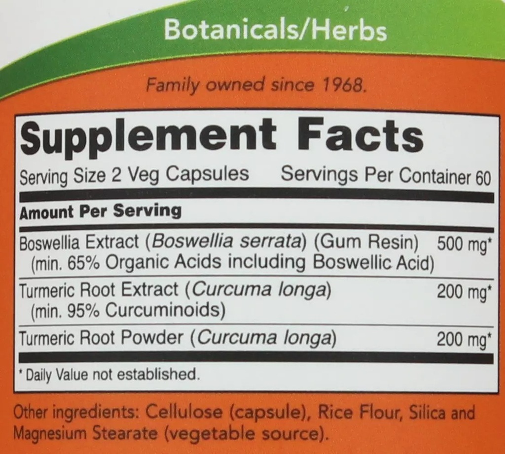 NOW BOSWELLIA EXTRACT 250MG (2)