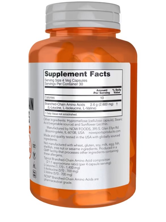 NOW BRANCHED CHAIN AMINO ACID CAPS 120S (2)