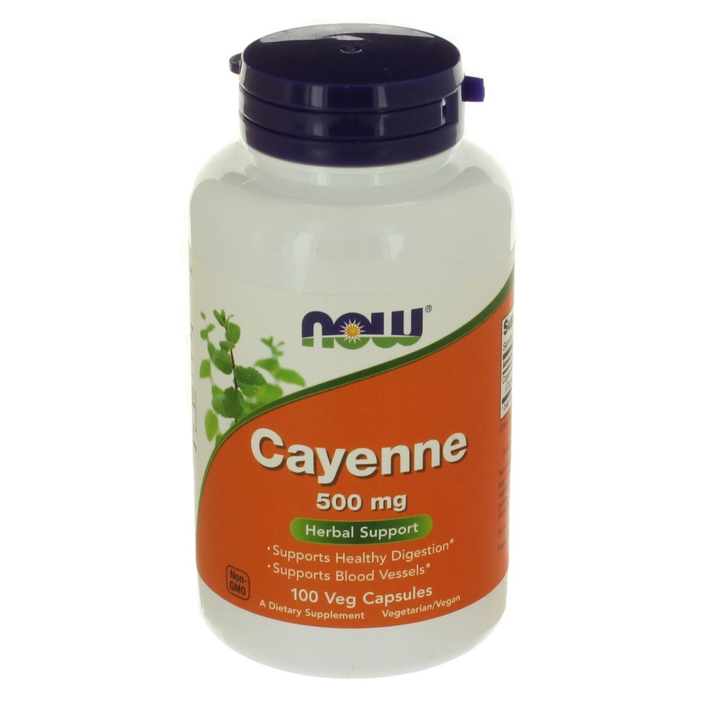 NOW CAYENNE 500MG CAPS 100'S (2)